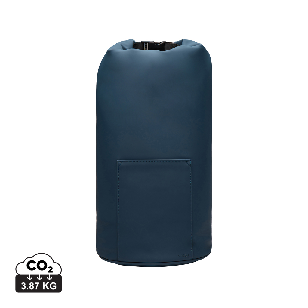 Sac isotherme personnalisé Roll-top RCS Baltimore VINGA Bleu marine